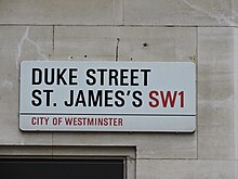 Street sign for Duke Street, St James's, SW1 Duke Street, St James's.jpg