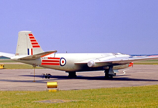 Canberra T.4 trainer of No.231 OCU at RAF Cottesmore in 1970.