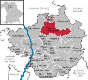 Poziția localității Ebermannstadt