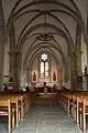 Bénodet : église Saint-Thomas-Becket, vue intérieure, la nef