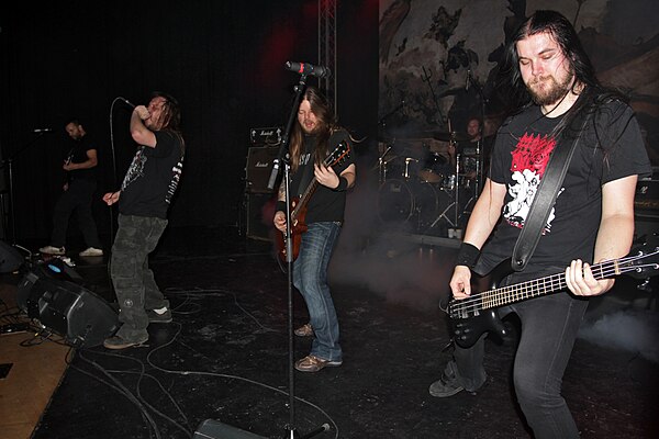 Entombed performing in 2011