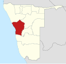 Lage in Namibia