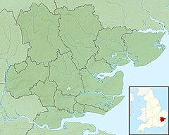 Mapa lokalizacyjna hrabstwa Essex