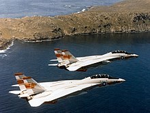 F-14A Tomcats from VF-1 in the 1970s. F-14A Tomcats of VF-1 in flight in 1970s.jpg