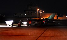 F-16CJ Fighting Falcon 91-0366 of the 480th FS preparing to deploy to Aviano Air Base, Italy, in support of Operation Odyssey Dawn, 19 March 2011.