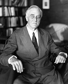 The last photograph of Franklin D. Roosevelt, taken by Nicholas Robbins at the Little White House in Warm Springs, April 11, 1945. Roosevelt died the following day. FDR-April-11-1945.jpg