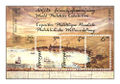 HAFNIA 1987 - the stamp sheet. Old Tórshavn after a drawing of 1778.