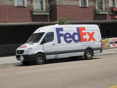 A FedEx Mercedes Sprinter in Memphis, TN