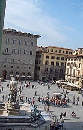 Piazza della Signoria with the Neptune Fountain of the Piazza