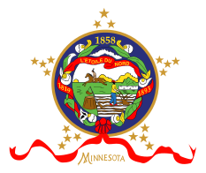 Flag of Minnesota (1893-1957).