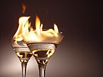 Flaming cocktails