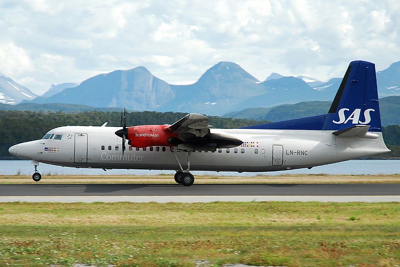 File:Fokker 50, Scandinavian Commuter (SAS) JP6633056.jpg