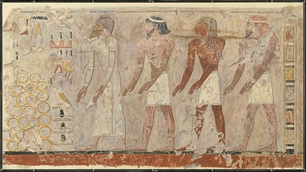"Four Foreign Chieftains" from tomb TT39 (Metropolitan Museum of Art, MET DT10871). Ca. 1479–1458 BC