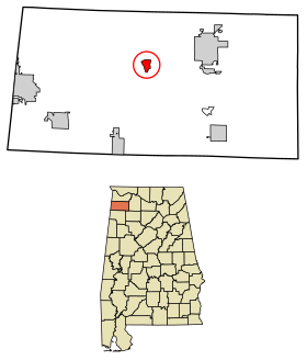 Franklin County Alabama Incorporated and Unincorporated areas Belgreen Highlighted 0105140.svg