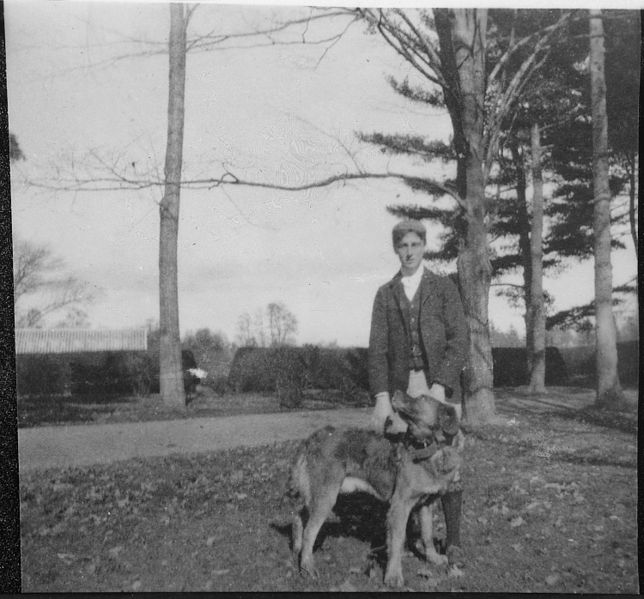 File:Franklin D. Roosevelt with one dog in Hyde Park - NARA - 196934.jpg