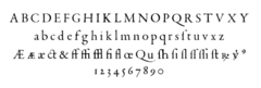 Great Primer type (c. 18 pt) by Claude Garamond