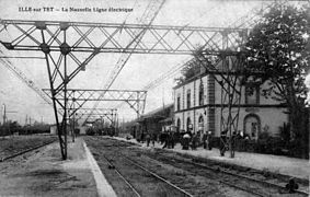 Vers 1910 avec la nouvelle ligne électrique.