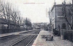 Vue vers le tunnel.