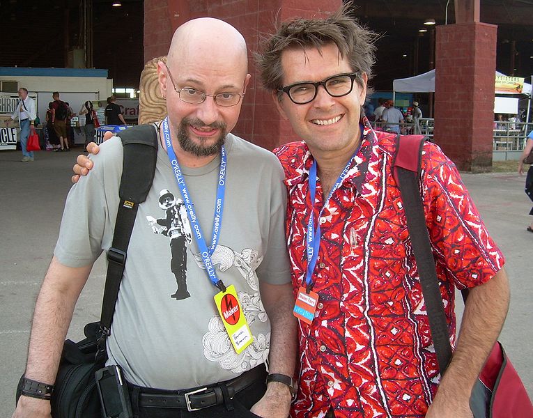 File:Gareth Branwyn and Mark Frauenfelder at Maker Faire Austin 2007.jpg