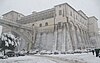 Genazzano - Il "Castello Colonna" sotto una forte nevicata del gennaio 2012