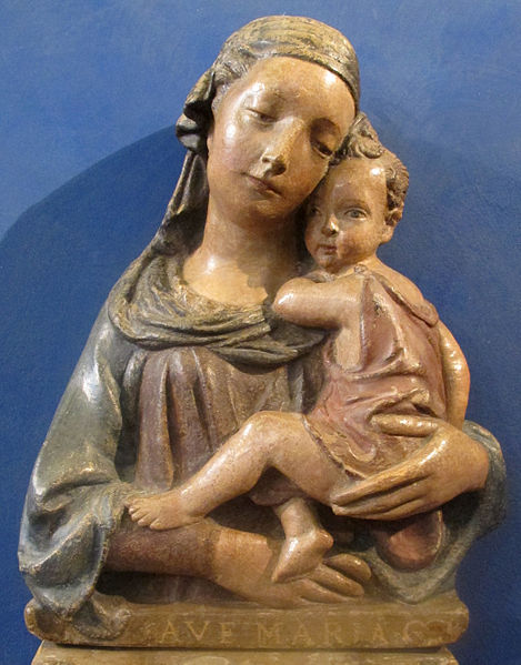 File:Ghiberti (bottega), madonna col bambino.JPG