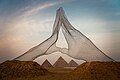 "Giza_Pyramids_during_"Forever_is_Now"_exhibition.jpg" by User:Mona Hassan Abo-Abda