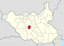 Location of Gok State within South Sudan
