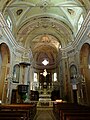 Navata centrale della Chiesa di Santa Maria Nascente, Gremiasco, Piemonte, Italia