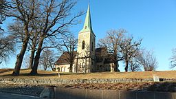 Gustavsbergs kirke i februar 2017