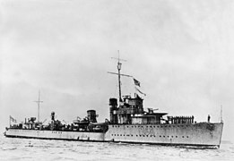 オーストラリア海軍駆逐艦ヴァンパイア。