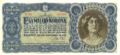 Bancnotă de 1 milion de coroane maghiare, ediția din 4 septembrie 1923.