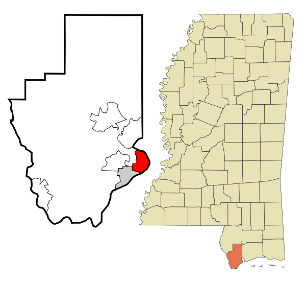 File:Hancock County Mississippi Incorporated and Unincorporated areas Bay St. Louis Highlighted.svg