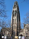 Harkness Tower, part of the Yale University campus in downtown New Haven