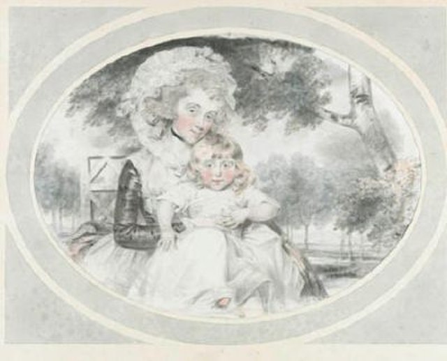 Hester Lushington with her young son Stephen