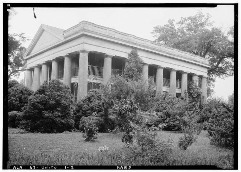 File:Historic American Buildings Survey Alex Bush, Photographer, April 27, 1935 FRONT AND EAST SIDE OF HOUSE (FACES NORTH) - Pitts' Folly, House and Outbuildings, State Highway 21, HABS ALA,53-UNITO,1-2.tif