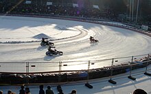 Ice racing using studded tyres Ice Racing.jpg