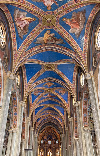 Ceiling of the Church of Santa Maria sopra Minerva, Rome, Italy.