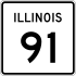 Marcador de la ruta 91 de Illinois