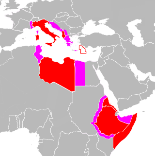 Imperiul colonial italian la apogeu în 1941