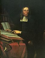 Portrait of Increase Mather, namesake of Mather House, by Joan van der Spriet. Increase Mather.jpg