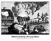 Indians Attacking a Garrison House