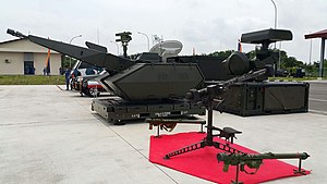 Indonesian air force air defense weapon systems on display
