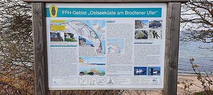 Info-Tafel Brodtener Ufer