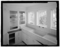 Interior, view of butler's pantry on first floor, located behind central staircase, camera facing southwest - Naval Training Station, Senior Officers' Quarters District, Quarters No. HABS CA-1793-D-7.tif