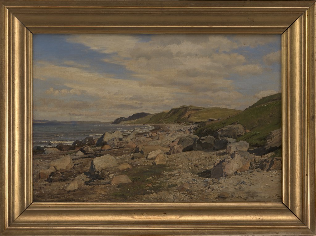 Янус ла Кур, Strandparti ved Helgenæs, 1877, Kms1715, Statens Museum for Kunst.tif