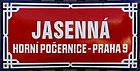 Čeština: Jasenná ulice v Horních Počernicích v Praze 20 English: Jasenná street, Prague.