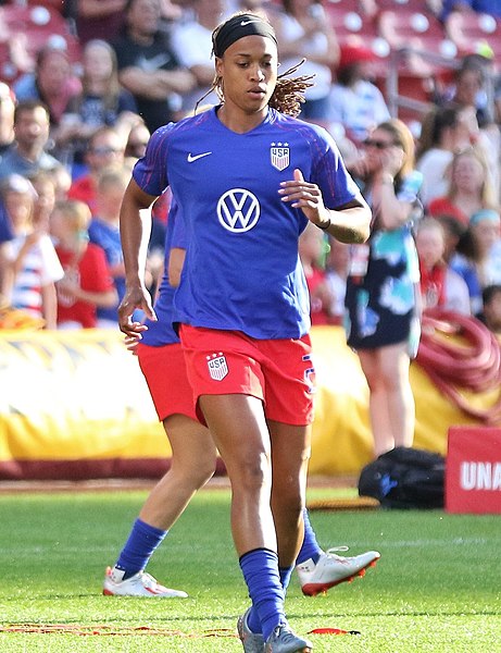 McDonald before USWNT friendly against New Zealand in May 2019