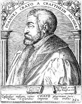 <span class="mw-page-title-main">Johannes Crato von Krafftheim</span> German humanist and court physician