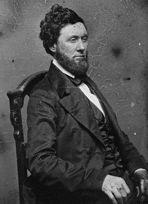 Image: John Nelson, bw photo portrait, Brady Handy collection, circa 1855 1865