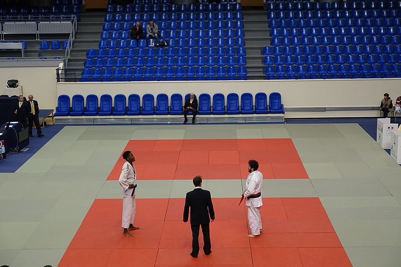 File:Judo tournament @ Stade Pierre de Coubertin @ Paris (30184482623).jpg